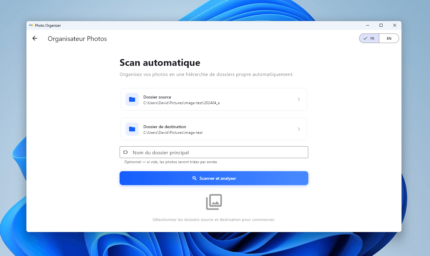 Sélectionnez vos dossiers